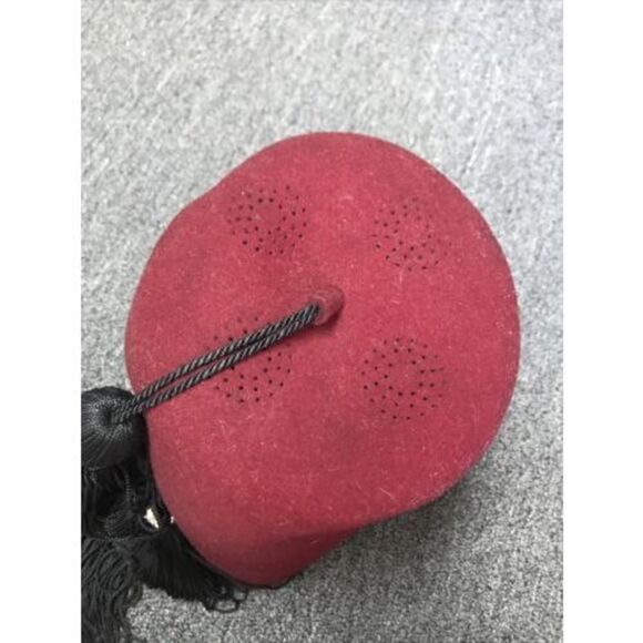 VINTAGE SHRINER BEJEWELED TASSLE WOOL KEM 7 3/8 - Picture 6 of 9